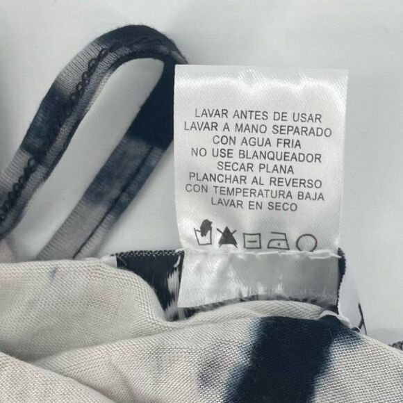 Tie Dye Maxi Dress Racerback Sleeveless Casual Comfy Flowy Black Gray - Picture 5 of 6